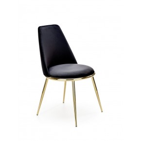 Стул HALMAR K460 черный/золотой